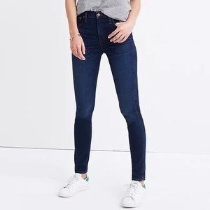 Madewell 10" High-Rise Skinny Jeans in Hayes Wash